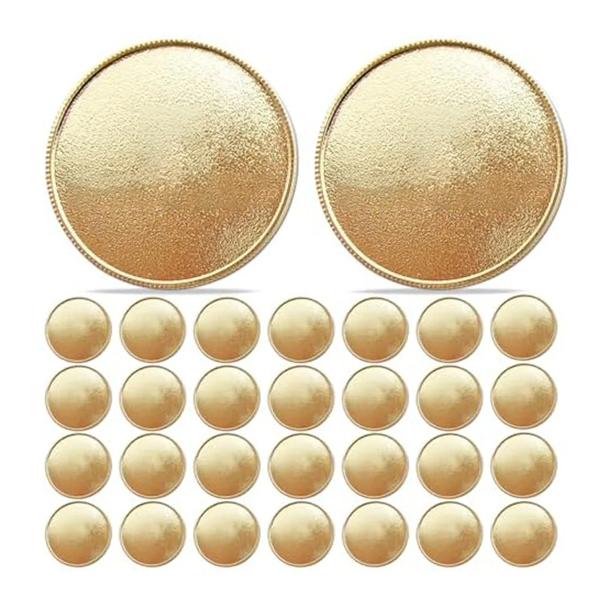 NEW-30개 챌린지 코인 블랭크 40mm 블랭크 코인 DIY 공예품 조각 보석 제작용, 레이저 각인 가능 코인 / 액세서리 공구 &  장비