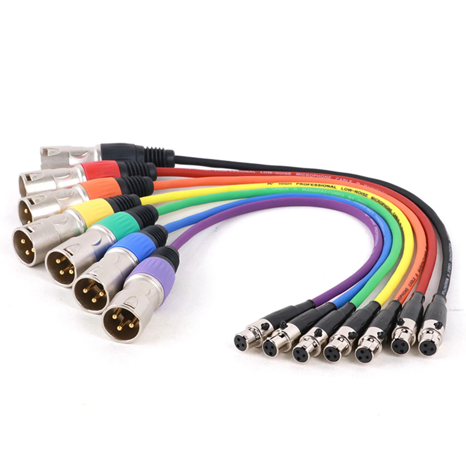 كابل محول XLR من الذكور إلى الإناث ، ميني XLR من الإناث إلى الذكور ، كابل صوت 3-Pin لـ BMPCC ، 4K ،-15M