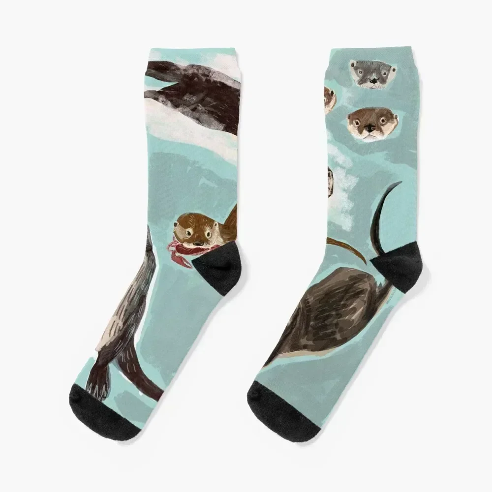 

New World otters Socks funny gifts colored ankle Girl'S Socks Men's