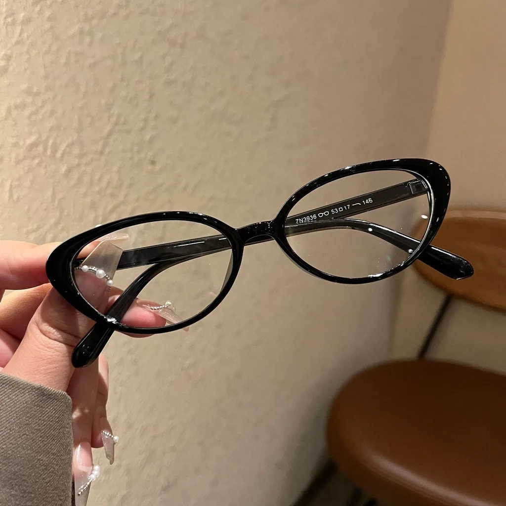 KLASSNUM Prescription Shortsighted Eyewear Small Eye Eyeglasses Frame Myopia Glasses Full Rim Blue Light Glasses For Casual