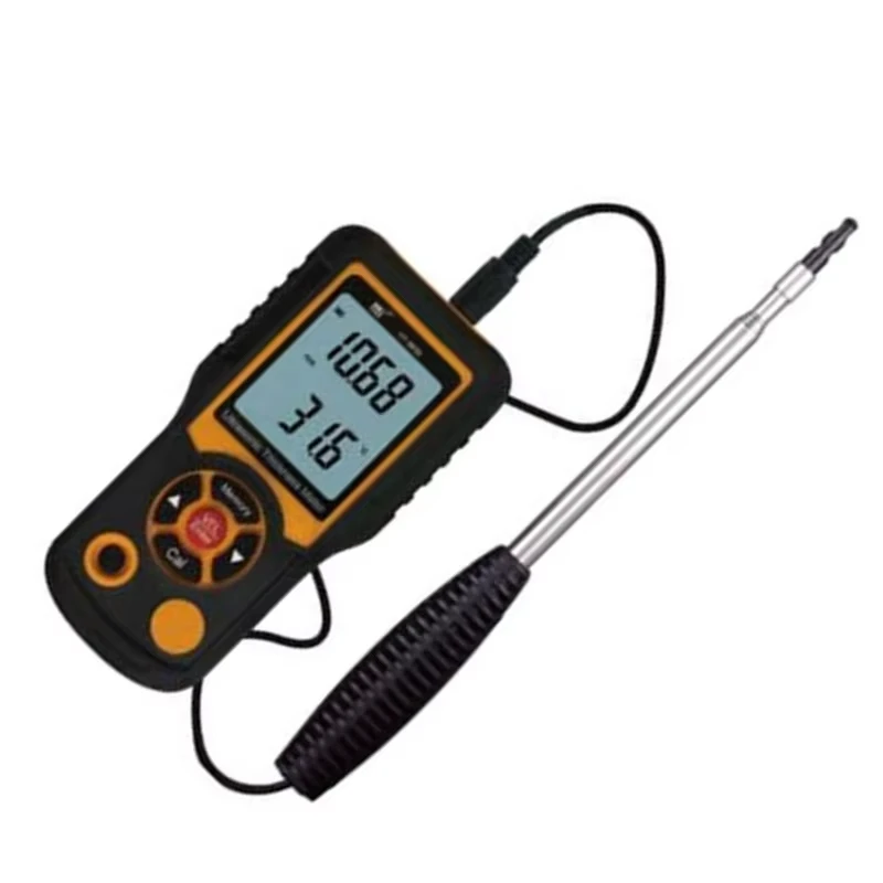 

HTI HT-9830 Anemometer Digital Wind Speed Profession With Temperature Tester USB Interface 0~25m/s Anemometer Wind Sensor