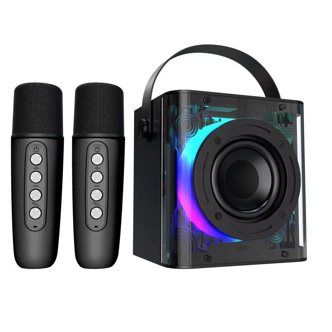 

2024 Hot Selling Portable Blue Tooth Speaker USB Communication Active Sound Equipment Amplifiers Parties Condenser Mic