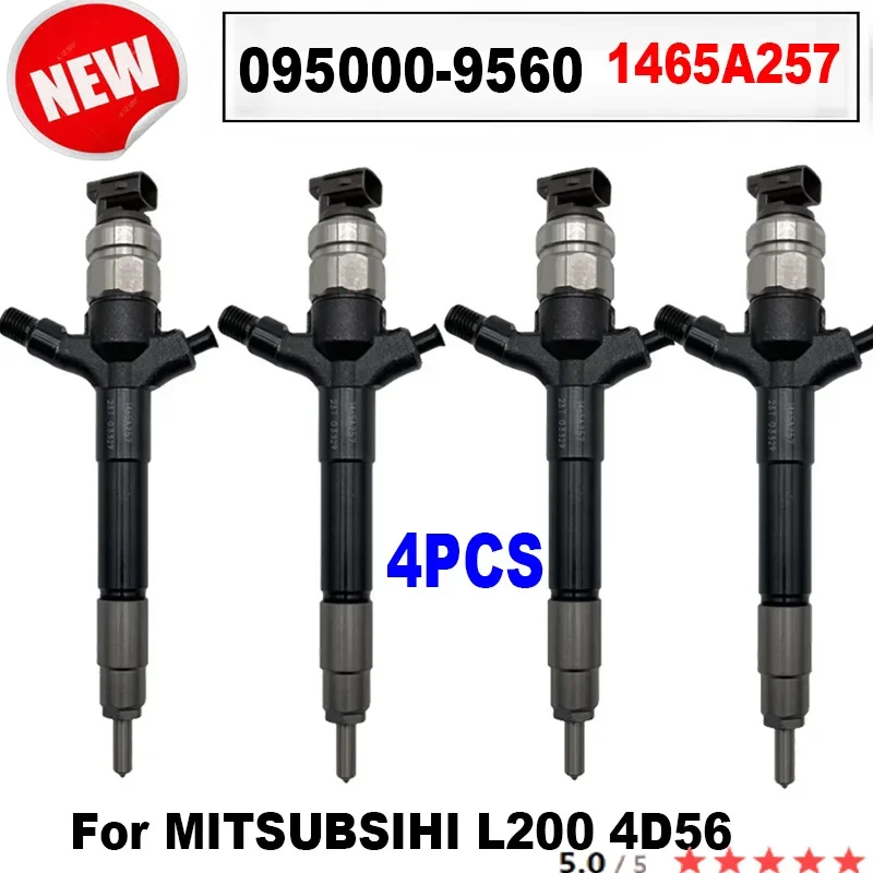 

4PCS 095000-9560 1465A257 Common Rail Diesel Fuel Injector Nozzle Auto For MITSUBSIHI L200 4D56 1465A297 095000-9561