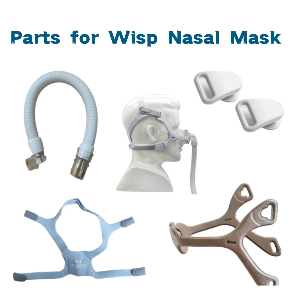

CPAP Mask Frame，headgear，Short Tube, Clips For Nasal Mask accessories Without Cushion for Home Sleeping Mask