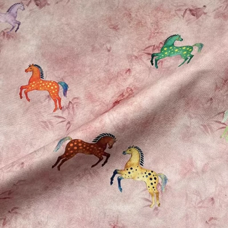 

Ткань 100% хлопок, 100 см x 150 см, с принтом розового пони, для шитья, рукоделия, изготовления ковриков для животных, сумок-тоут, декораций, поделок