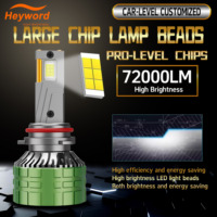 Heyword 72000LM Canbus LED Headlight Bulb, H4/H7/H8/H9/H11/9005/9006, 6000K 12V Voltage,  Plug and Play, Error-Free Installation