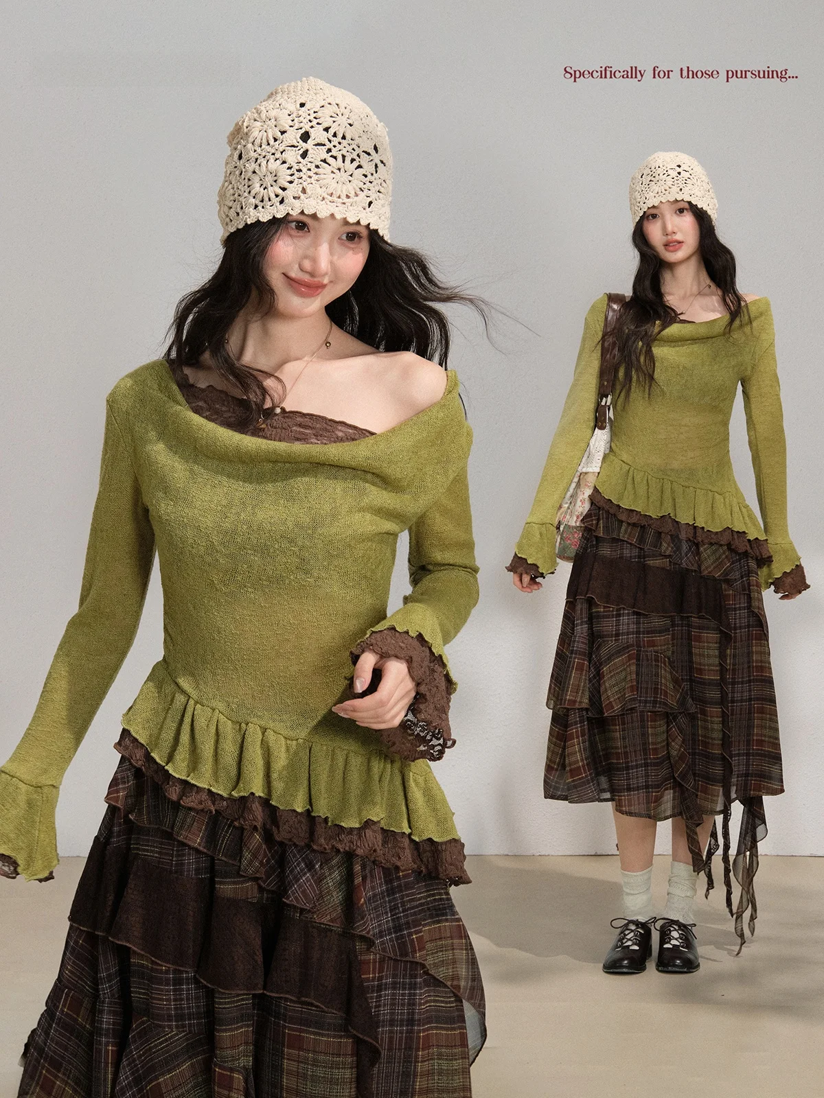 

Женский трикотажный топ большого размера из полиэфирного волокна с длинным рукавом, повседневный, новинка весеннего сезона