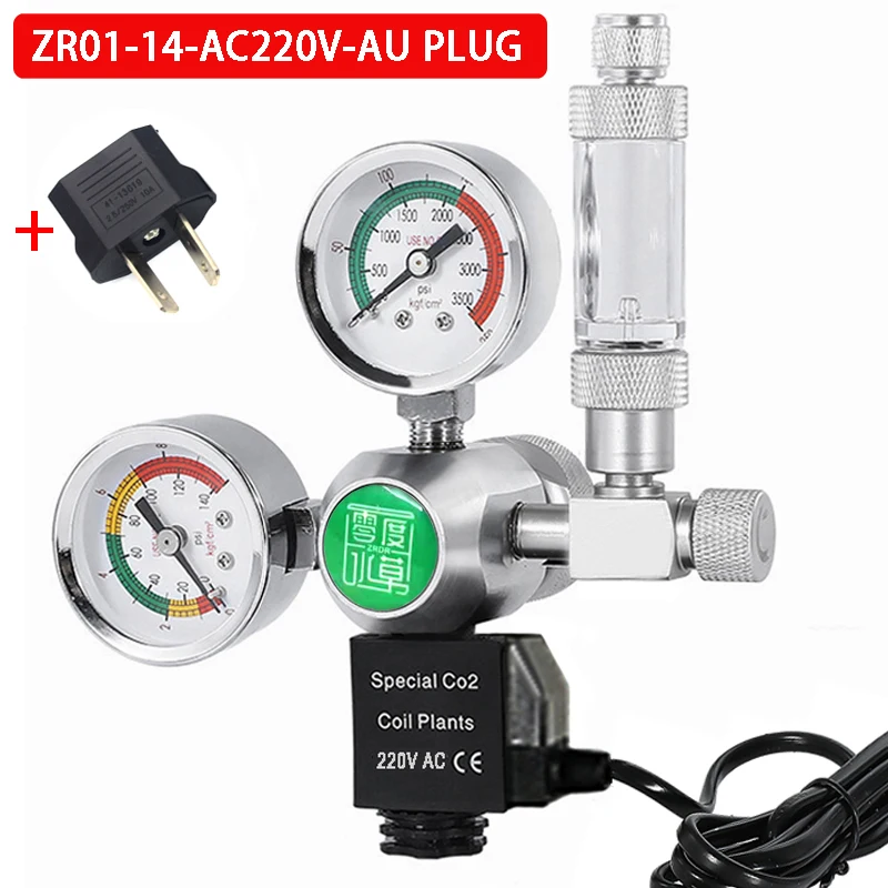 ZRDR Aquarium Diyco2 Regler Magnet blasen zähler CO2-Steuerungssystem Reaktion wasserdichtes Aquarium CO2-Druckreduzierventil 6