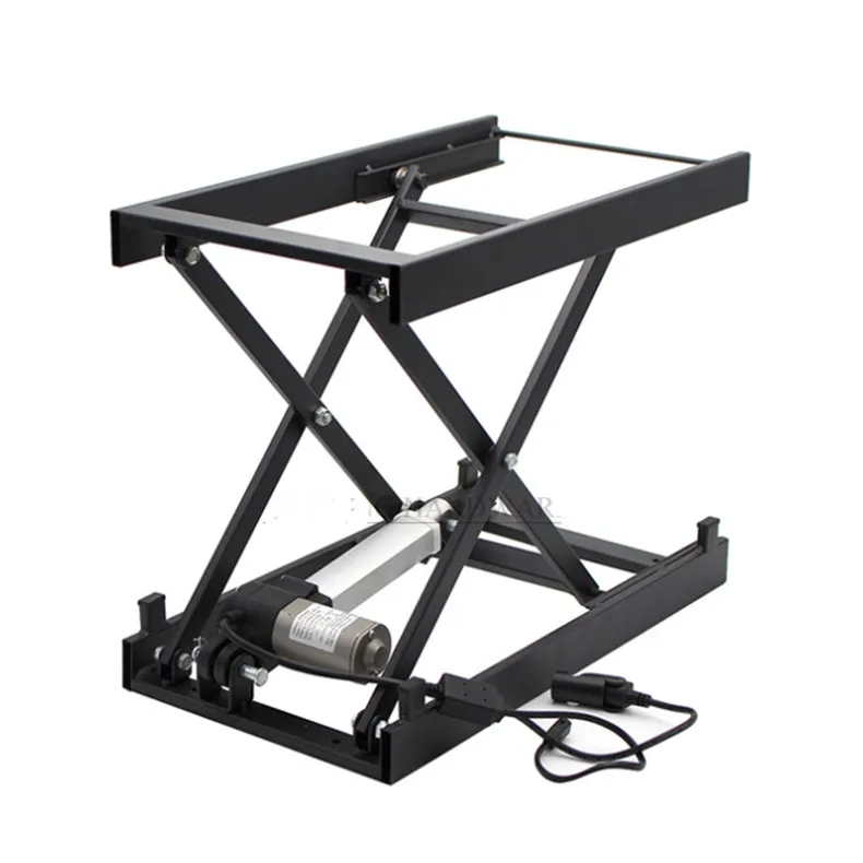 Electric Lifting Coffee Table Dining Table 24V Lifting Hardware Folding Iron Frame Wired Remote Control