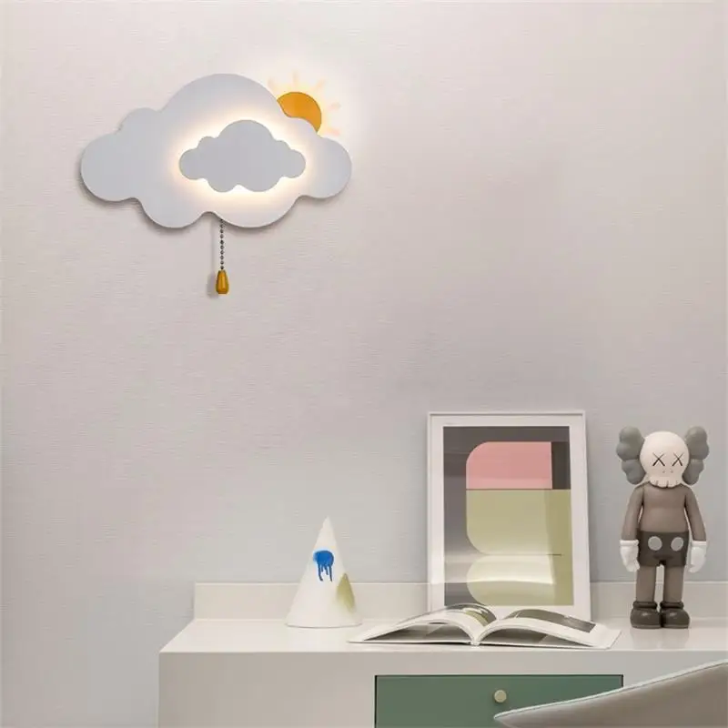 8W 12W Cute Wall Light For Aisle Bedside Child bedroom indoor Lamps Stairway simile cloud Art design Sconces Wall decoration