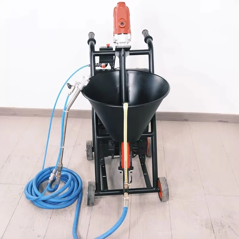Electric High Pressure Industrial Waterproof Coating Grouting Cement Spraying Machine High Feeding Efficiency Simple Maintenance