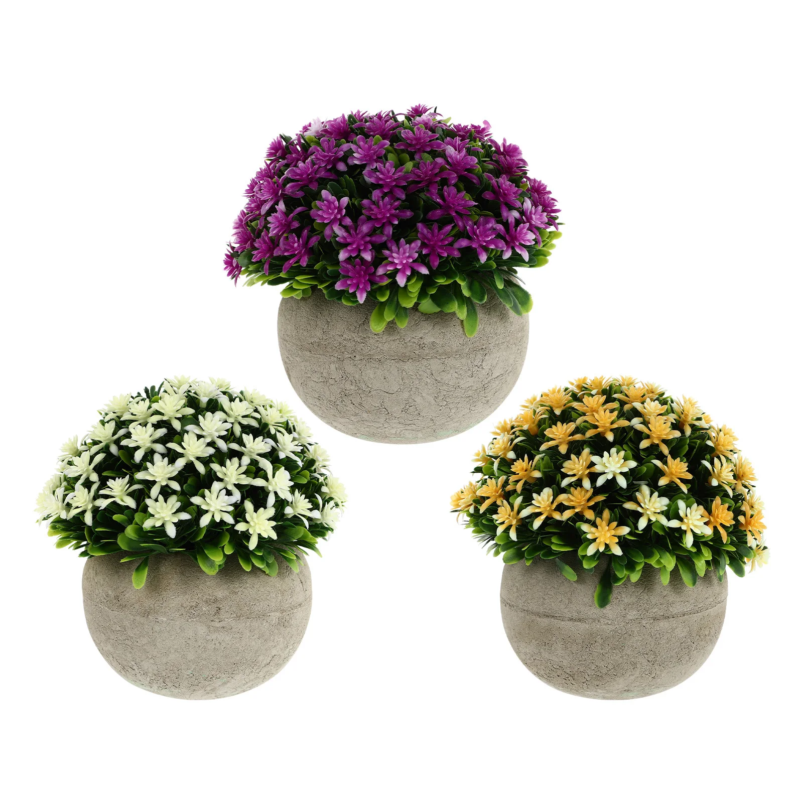 3 قطعة وعاء لب الورق نبات بونساي الاصطناعي بوعاء زخرفة محاكاة اناء للزهور سطح المكتب ديكور غرفة مكتب المنزل