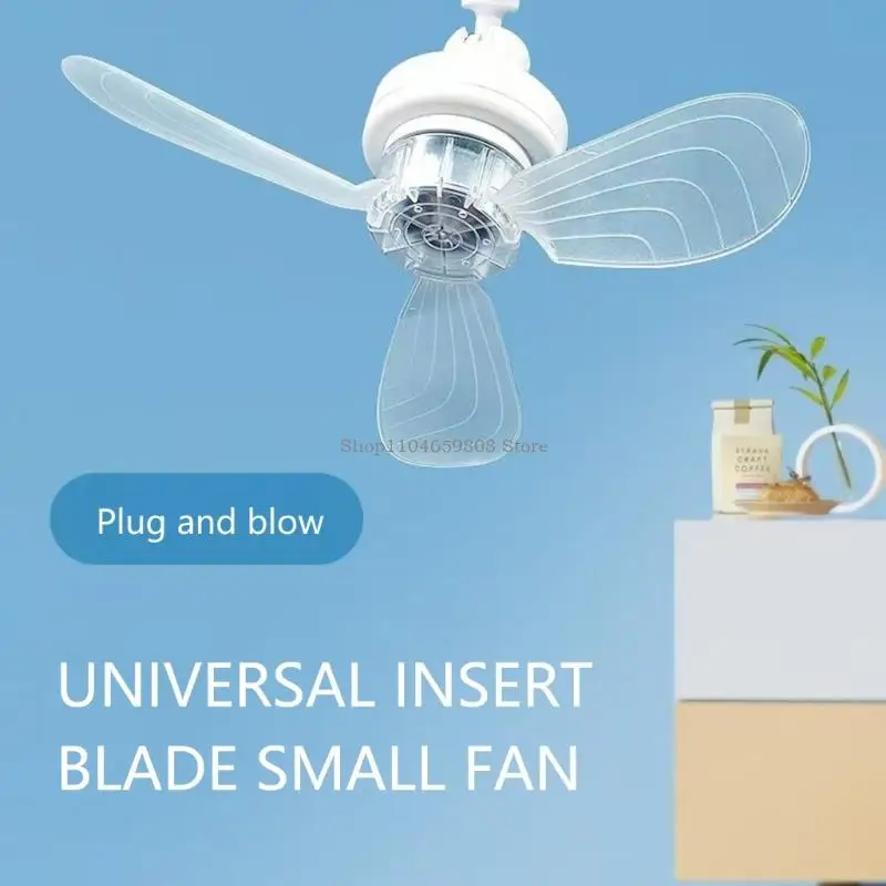 Mini-Deckenventilator AC85-265V Hochluftstrom Energieeinsparung ruhiger Betrieb für Wohnzimmer Schlafzimmer Studie kleine