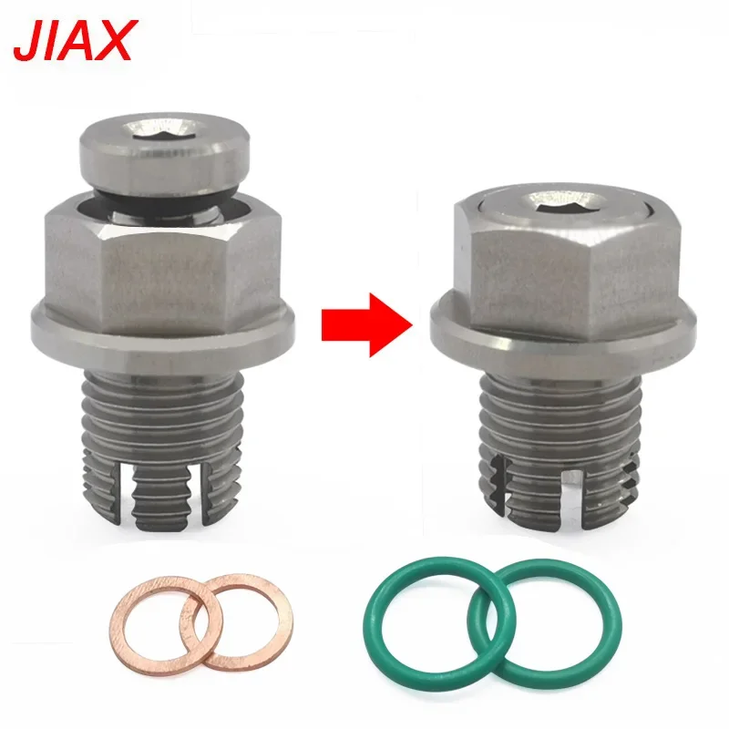 Self-tapping repair screws M14X1.5 Stainless steel oil pan drain plug repair kit with O-ring