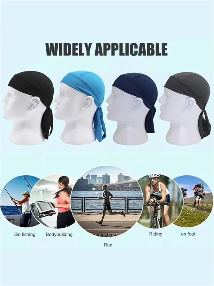 AliExpress Cycling Quick Drying Pirate Cap MTB Road Bike Riding Cap Unisex Outdoor Sports Hiking Skiing Cycling Headscarf Bicycle Equipment
