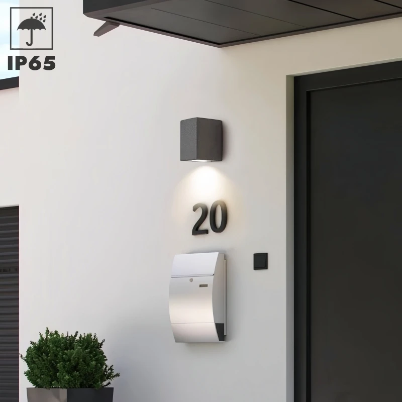 Outdoor Industrial LED Cement Wall Lamp IP65 Waterproof Bathroom Sconce Courtyard Balcony Garden Patio Decor Wall Lights Fxiture