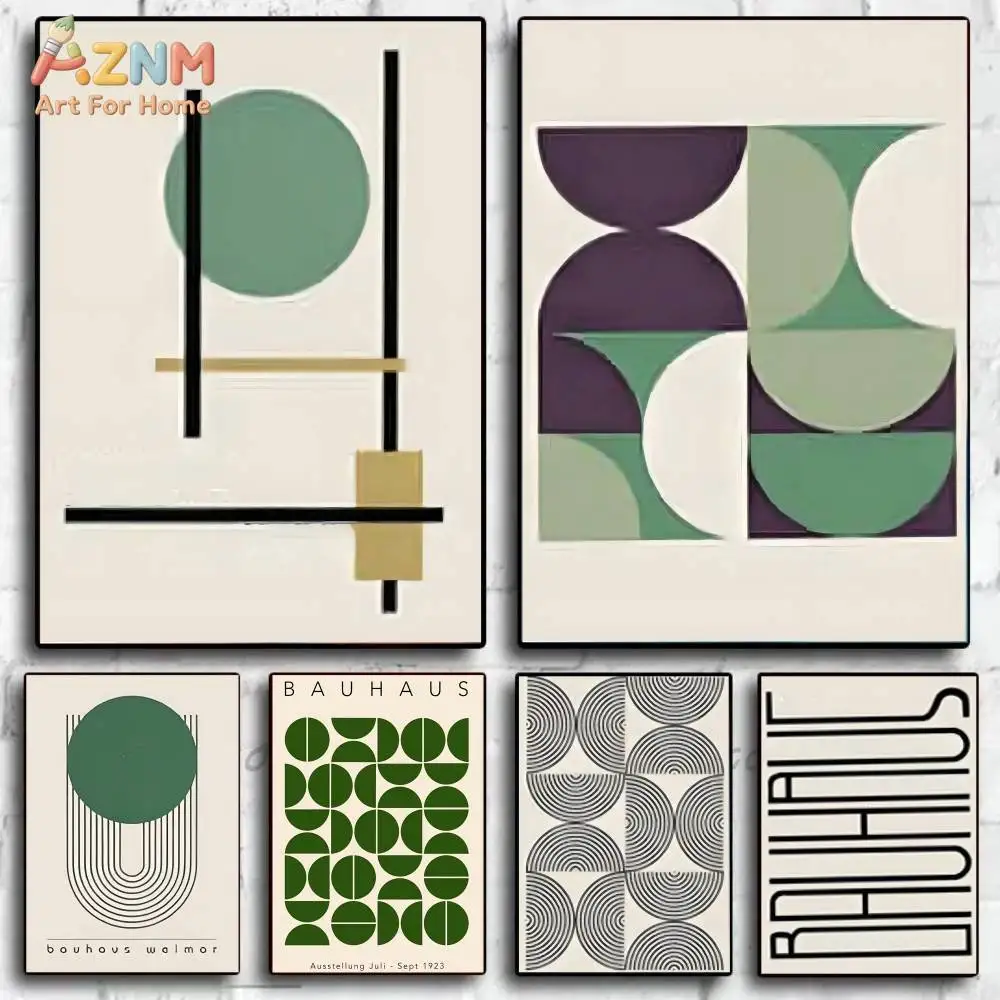 AZNM Cute Cartoon Animal Canvas Wall Art, Nursery Kids Room Decor, Tiger Bear Panda Giraffe Turtle Print, Modern Minimalist Baby