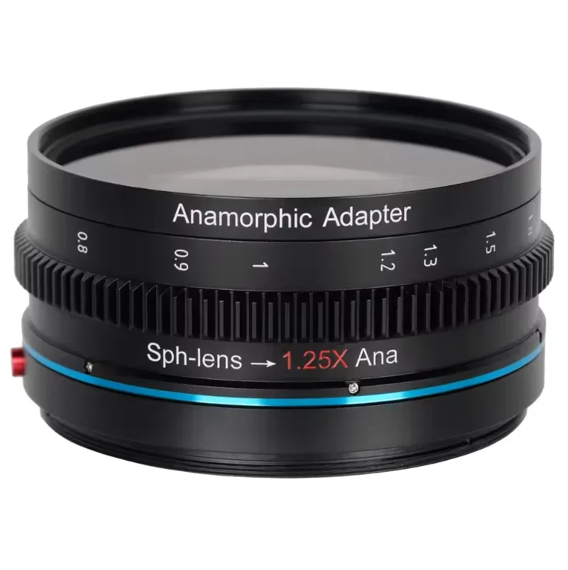 SIRUI 1.25x アナモルフィック スクイーズ アダプター 最大 85mm フロント直径レンズ用、82mm フロントネジ付き