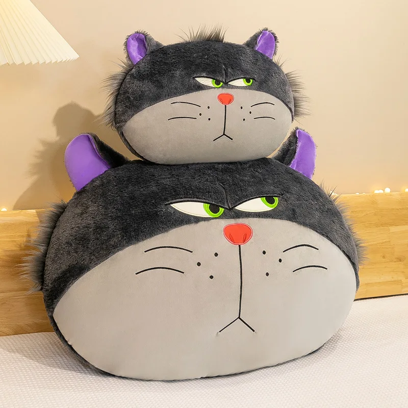 

50cm Cartoon Lucifer Cat Doll Anime Disney Plush Toy Pillow Cinderella Villain Cat Plush Toy Birthday Girl Gift Plush Backrest