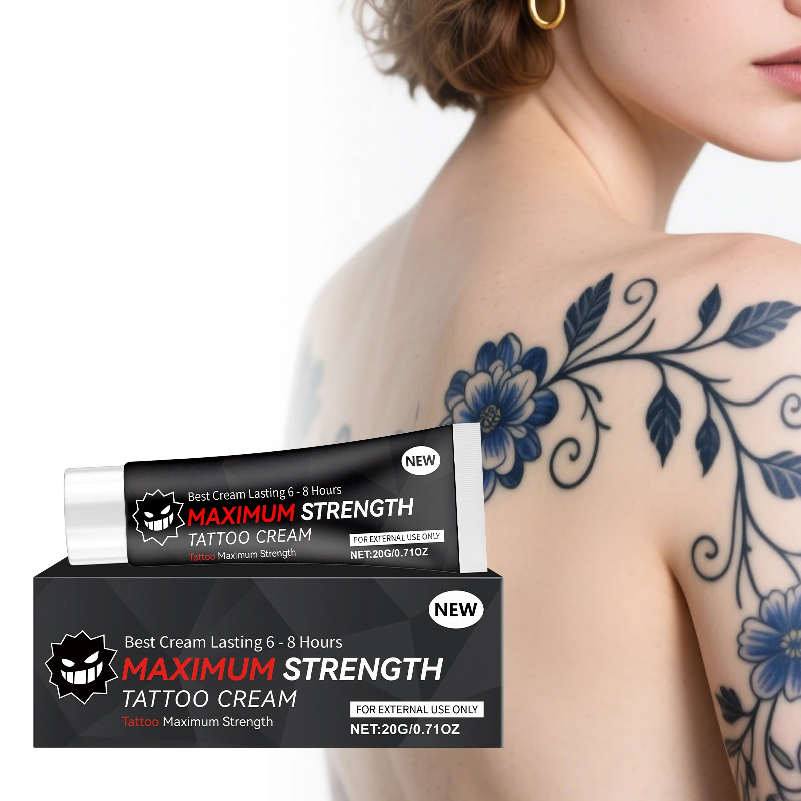 

AMZ Tattoo Care Gel Moisturizing Smoothing Skin Daily Gentle Ink Protection Vibrancy Enhancing Guard Balm Professional Skincare