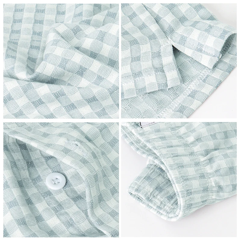 Мужские трусы-боксеры в клетку — 58% хлопок, 35% нейлон, 7% спандекс, светло-зеленое нижнее белье в клетку на лето, ультра дышащее