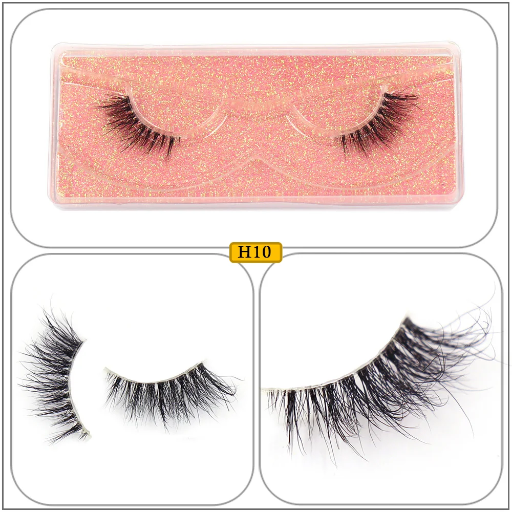 Half Lashes Strip Eyelashes Natural Soft Wispy False Eyelashes Natural Mink Lashes For Daily Makeup Eyelash Extension Fake Lashe