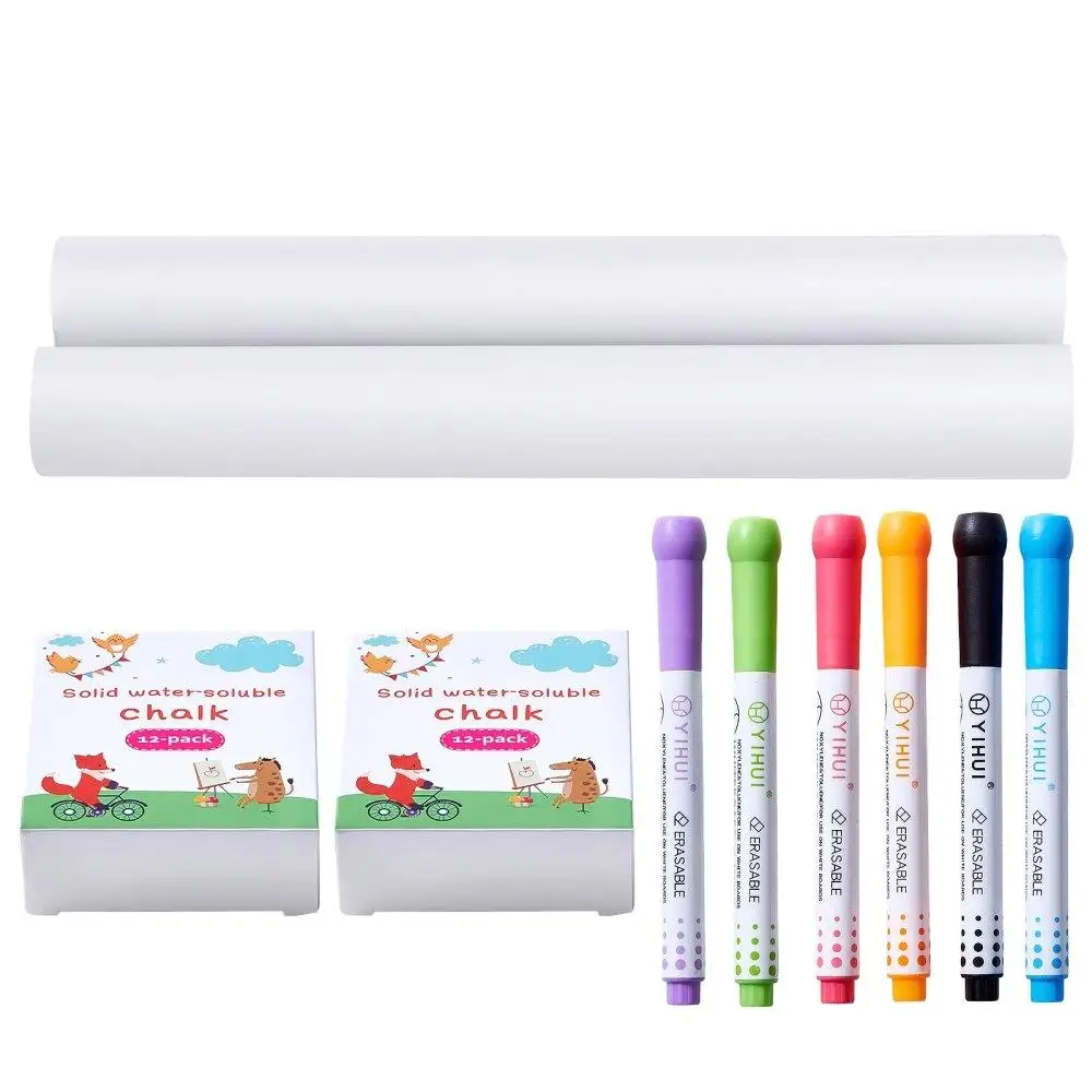 

Easel Accessory Set Chalk & Markers & Paper Rolls 32PCS for standing Easel