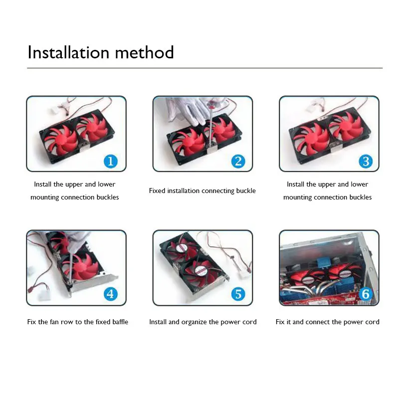Computer Waterkoelsysteem Waterblok Grafische Kaart Koeler Dual Fan Mount Rack PCI Slot Beugel voor 90mm 120mm Fan
