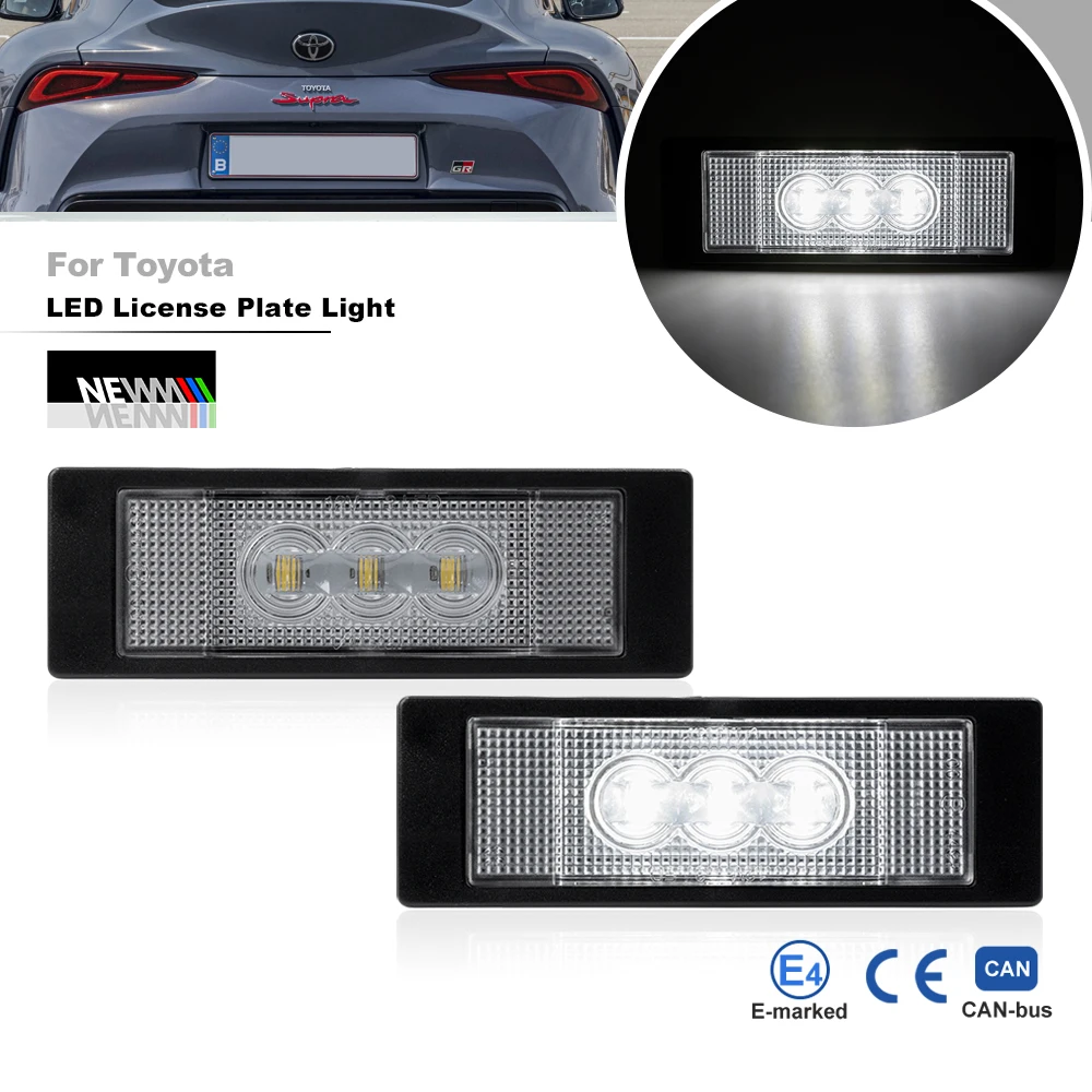 

OEM сменный светодиодный светильник номерного знака для Toyota GR Supra 2020 + автомобильная задняя лампа парковочной бирки 81270-WAA01