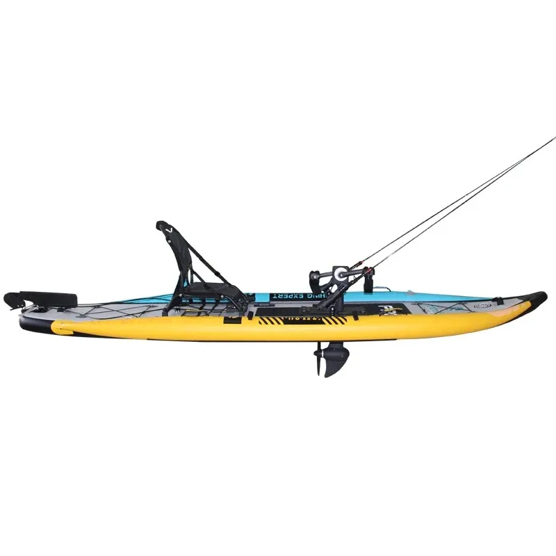 Fishing Inflatable Pedal SUP Foot Drive Rowing Boat Inflatable Fishing Pedal Board for Sale