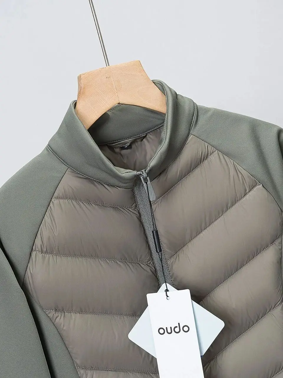 Light Warm Series! Needle Shuttle Double Splice 90 Duck Down! Autumn Winter Ladies Sport Casual Stand Collar Patchwork down J...
