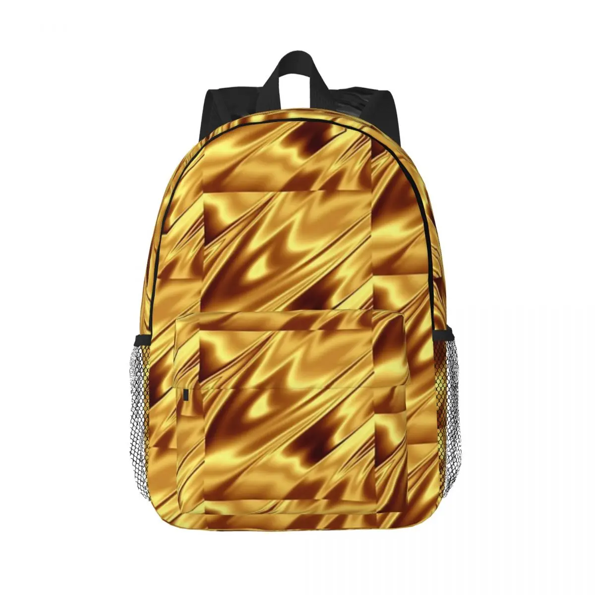 

Super Shiny Gold Merchandise Backpacks Boys Girls Bookbag Casual Children School Bags Laptop Rucksack Shoulder Bag