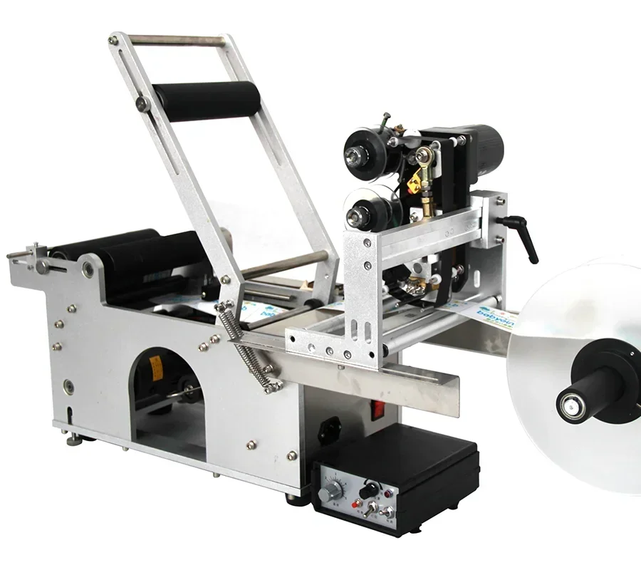 

Rotating Roll Label Manual Bottle Labeler Applicator / Stick Mark Machine