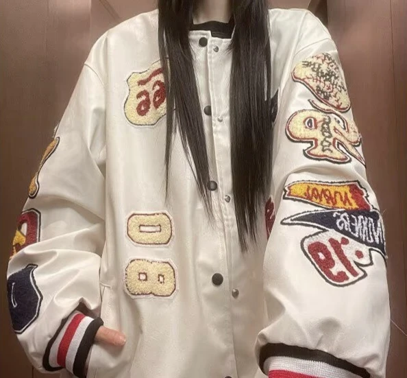 2026 multi-color embroidered printed autumn and winter new loose American women's jacket jacket