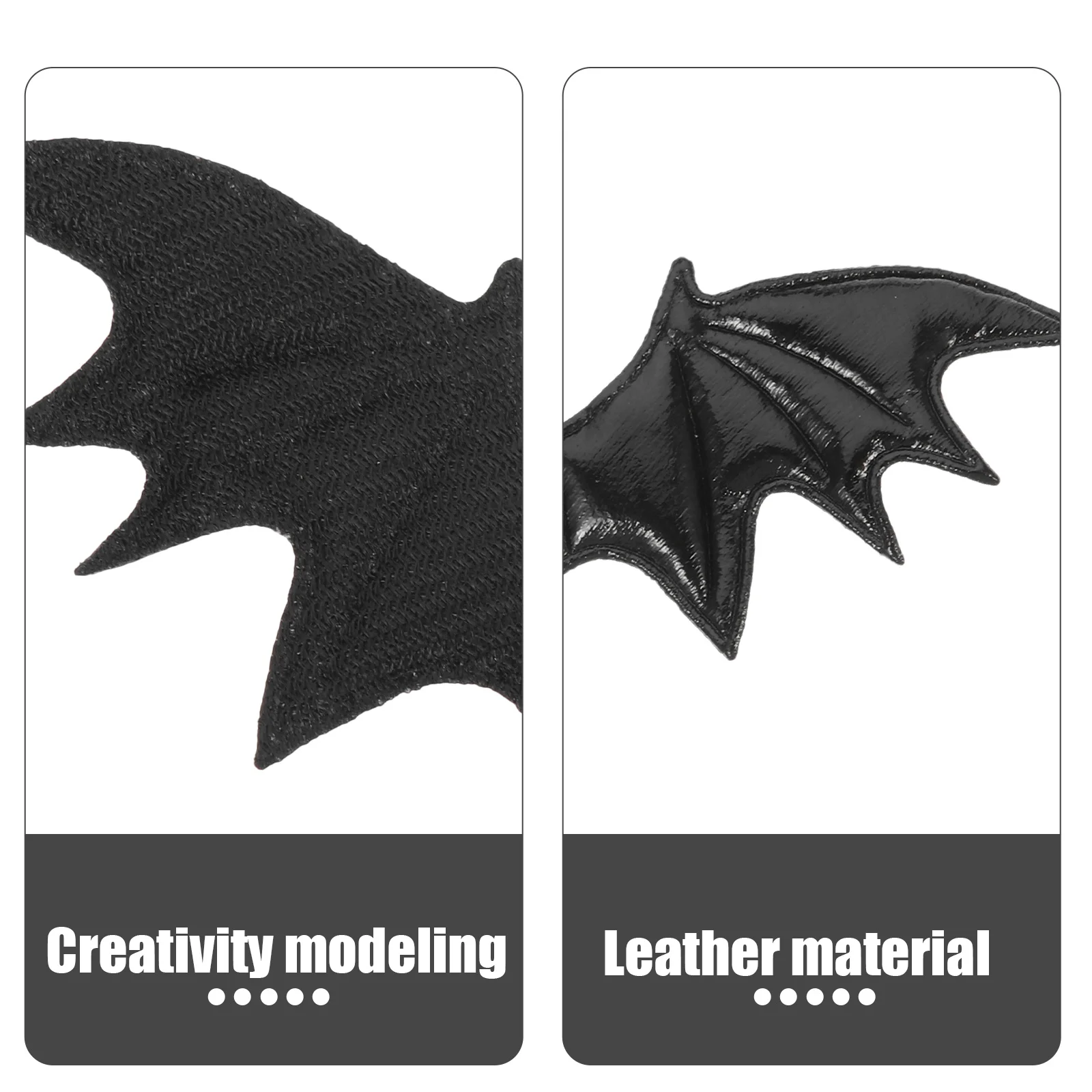 

50pcs Devil Horn Wings Decor For Clothing Hats Bags Shoes Diy Craft Heat Transfer Appliques Multi-Function Garment