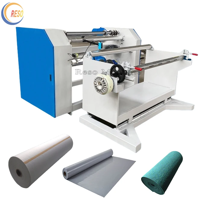 آلة قطع لفة القماش غير المنسوجة Spunbond آلة قطع اللف والقطع الصغيرة