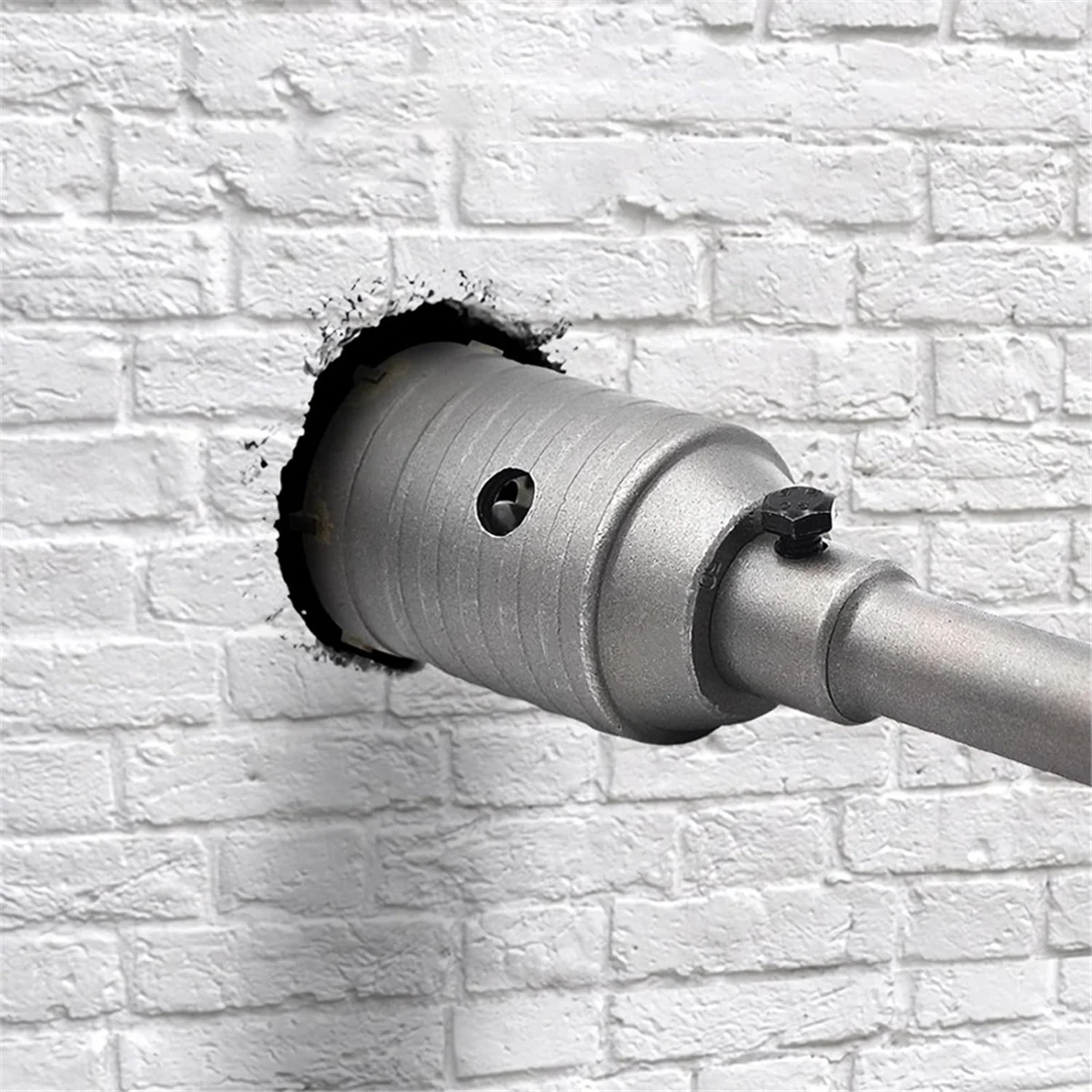 

1Set 2 1/2 Inch Concrete Hole Saw with 220mm SDS Plus Shank, 65mm Wall Hole Saw Drill Bit for Cement Brick Stone Wall
