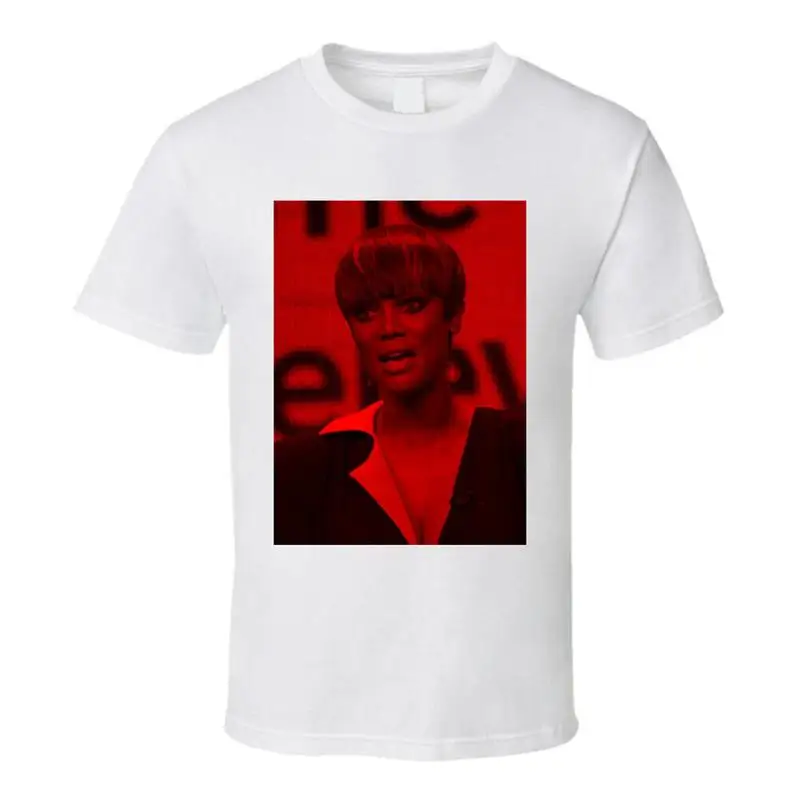 

Темная модная футболка Tyra Banks 4 Celebs