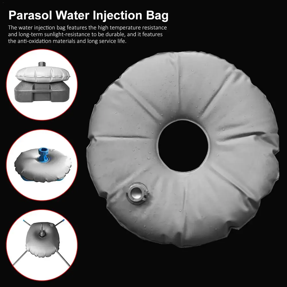 Umbrella Base Round Filling Water Weight Bag Flag Stand Umbrella Filled Holder Parasol Water Injection Bag For Outdoor Leisure