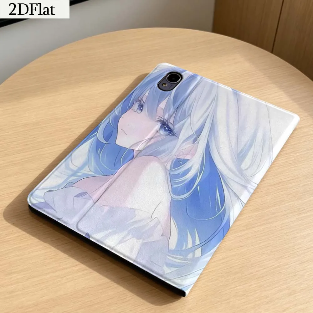 Anime Blue Haired Girl For Honor Tab Magic Pad GT X9a 6 X9 X8A X8 V8 V7 9 V9 8 2 3 4 13.3 10 Pro Inch Tablet Case Gift