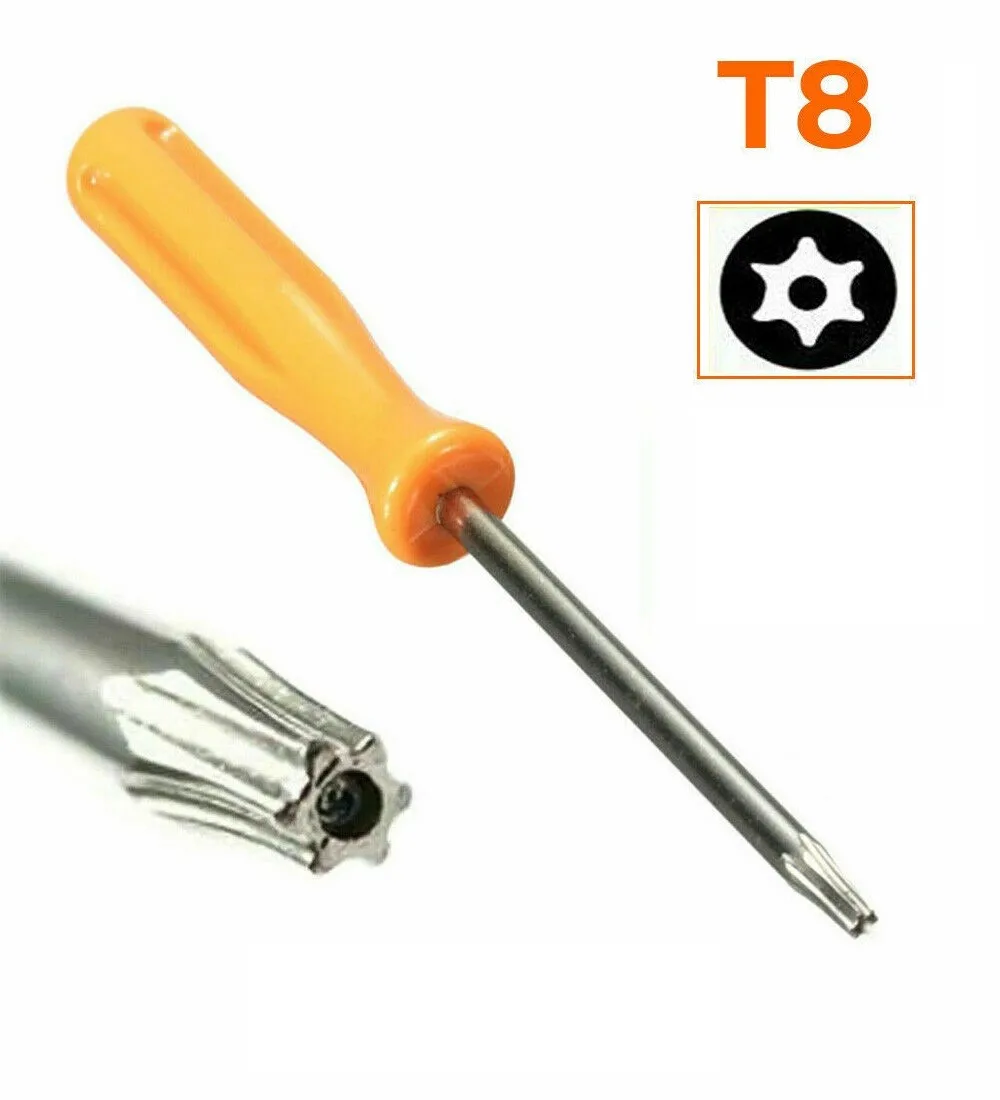 1Pc T8 Security Torx-Screwdriver With Hole Chrome Vanadium Steel For Xbox Console Repair 100mm Game Opening Tool