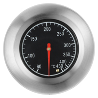 7.6cm Thermometer Waterproof Smokeproof Stainless Steel Temperature Gauge for BBQ Smoker Grill Oven Cooking Meat Digital