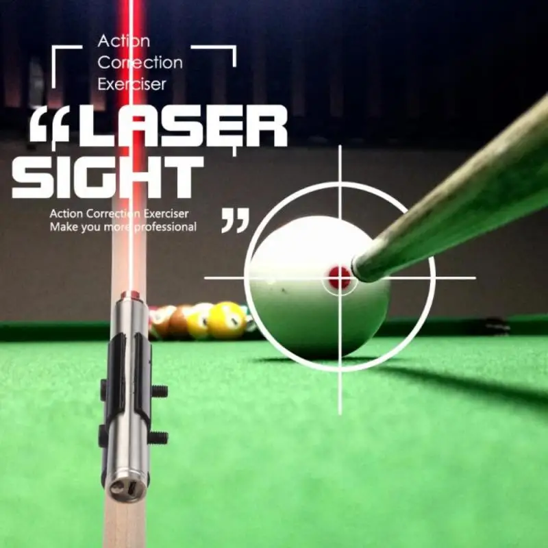 New Billiard Accessories Snooker Cue Laser Sight Billiard Sight Training Equipment Practice Aid Corrector Billiards Laser Sight