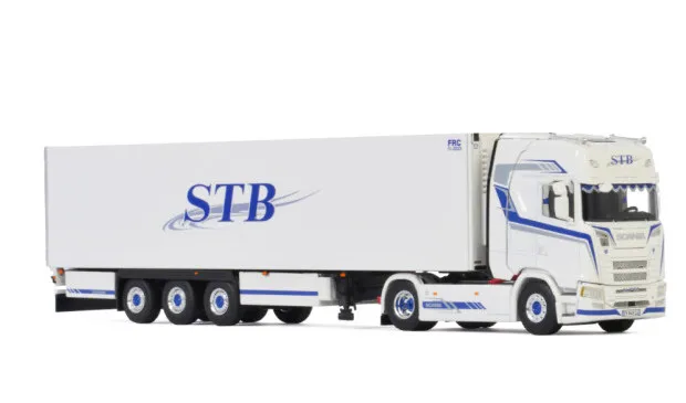 Alloy Model WSI 1:50 Sca-nia S CS20H 4X2 Tractor,Refrigerated Cold Chain Transport Container Truck Diecast Toy Model,STB 01-3218