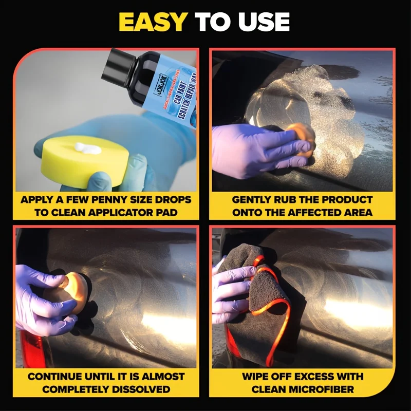 Cera per riparazione graffi auto, manutenzione e rinnovamento, uso multicolore, finitura liscia, strato di protezione durevole, facile applicazione