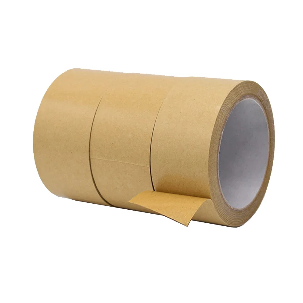 Kraft Paper Tape Self-Adhesive Sealing  Brown High Adhesive Packaging Photo Frame Backboard  home improvement  sticker tape