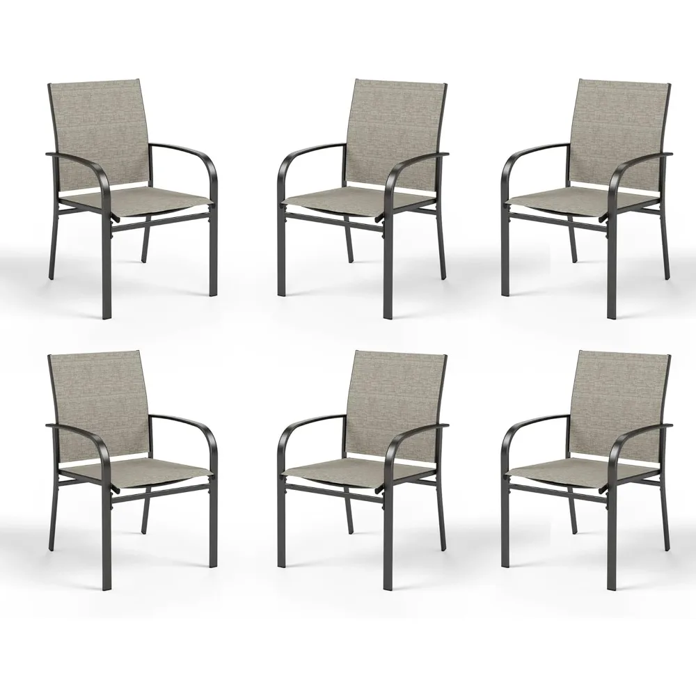 Patio Dining Chairs Set of 6, 36