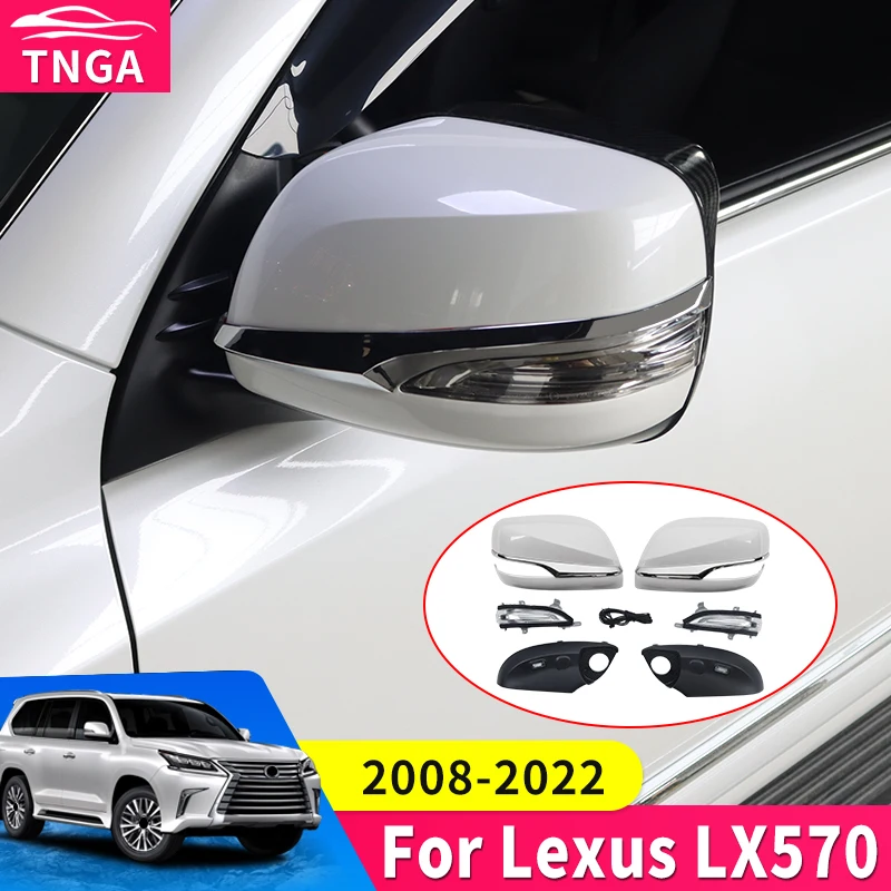 Rearview Mirror Cover Change Parts For Lexus LX570 2008-2022 2021 Upgrade Exterior Decoration Modification Accessories LX 570