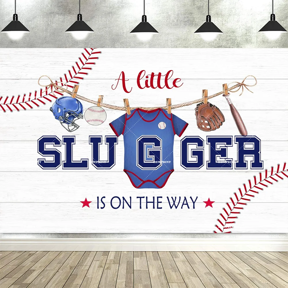 Sport Baseball Basketball Banner Baby Shower Decor Backdrop Boy Girl Party Supply Photography Background  Photo Booth