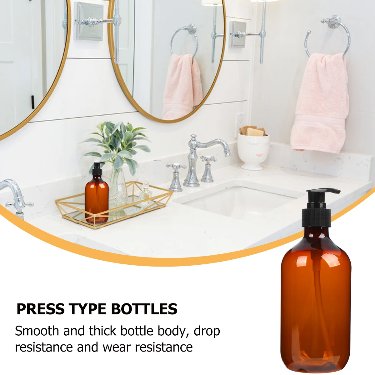 4 Pcs Lotion Packaging Press The Empty Bottle Leak-proof Bottles Hand Soap Dispenser Type Odorless Travel Practical